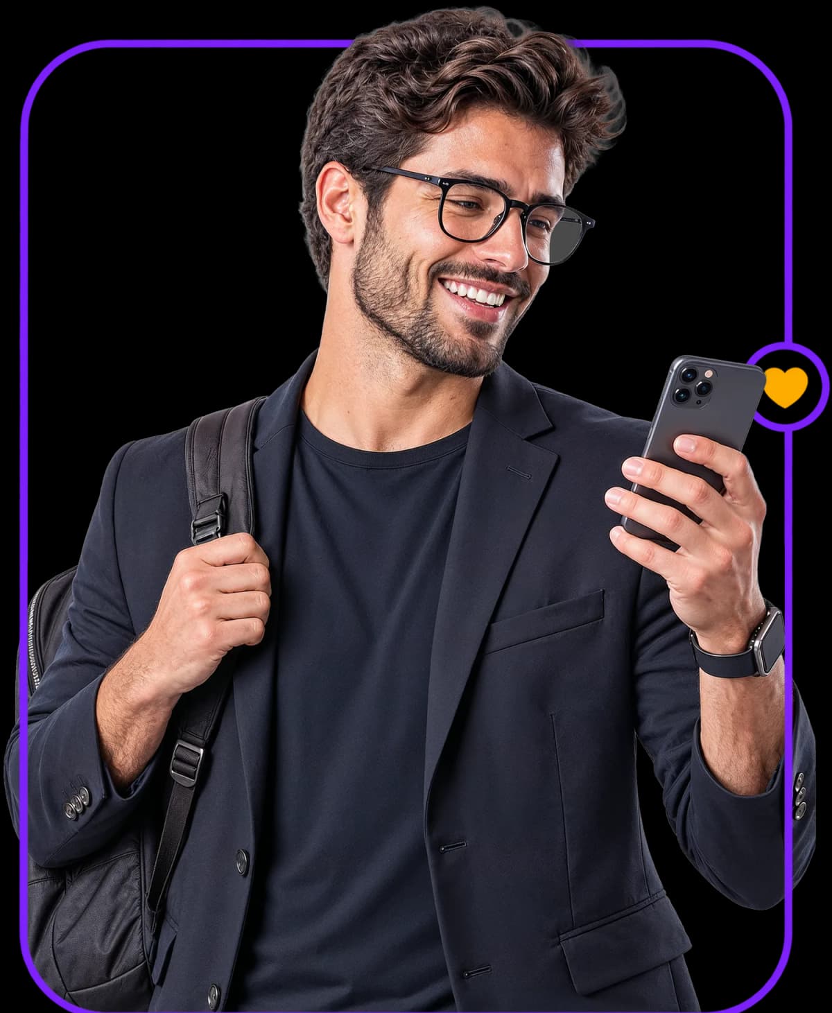 Mockup de página Clinc Bio no celular
